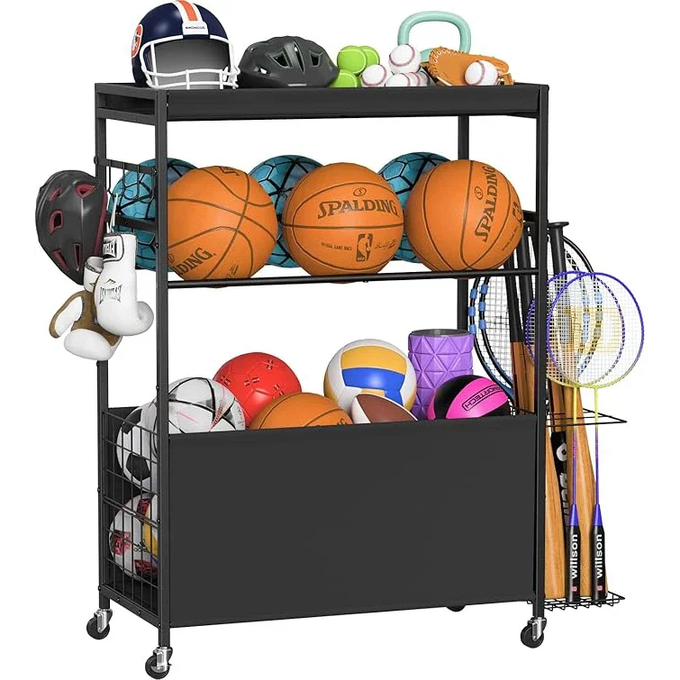 Sports Equipment Bat - Carrinho de Armazenamento de Equipamentos Esportivos