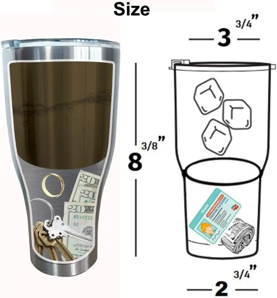 Sports Water Bottle Insulated - Caixa segura escondida de dupla camada