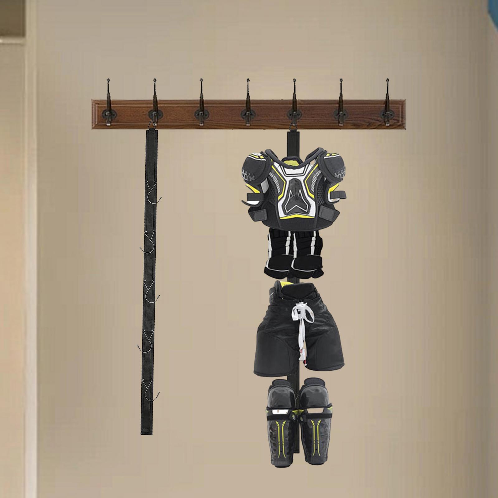 Sports Equipment Drying Rack - Portátil Hóquei Equipamento Organizador com ganchos
