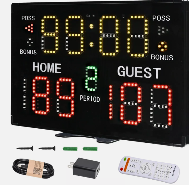 Placar eletrônico de diodo emi - Sports Equipment Video avaliação e preço
